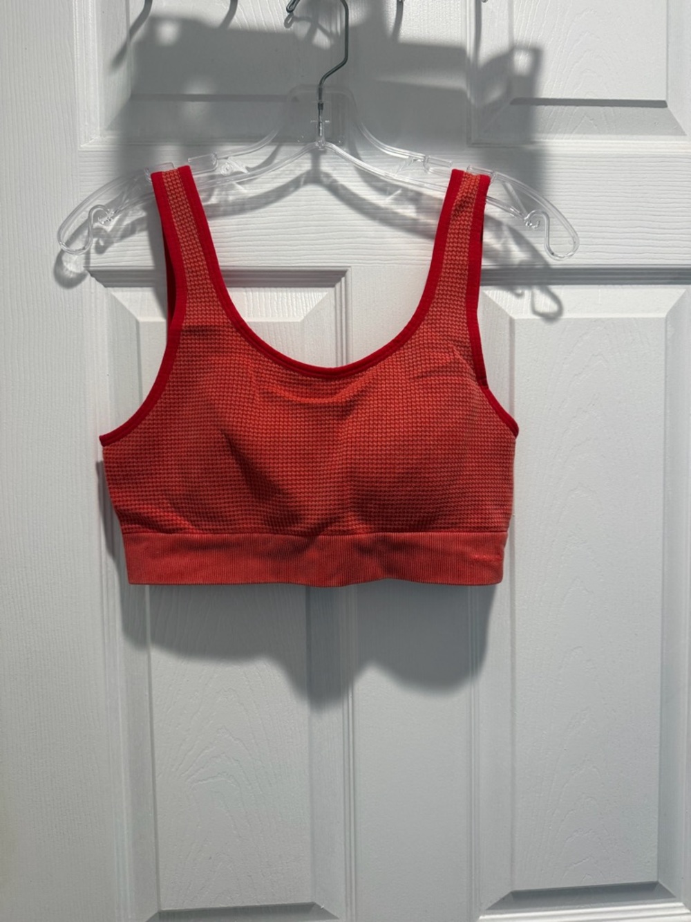 PINK Victoria's Secret Red Waffle Knit Bralette